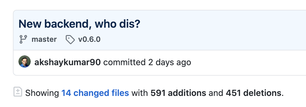 screenshot of github pull request page